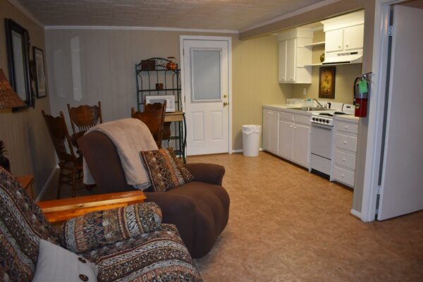 Cabin 1 Living Room & Kitchen